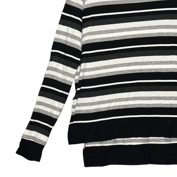 Marc New York Top Womens XL Black White Gray Long Sleeve Crew Neck Pullover Swea - Picture 6 of 10